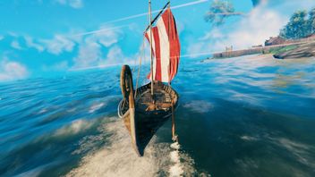 Crafty Player Achieves Flight in His Ship in Valheim