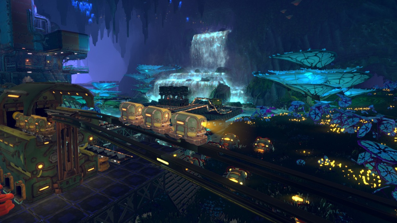 Techtonica - How to Get Plant Matter Fiber; Find Thresher, image source: Techtonica, developer: Fire Hose Games.