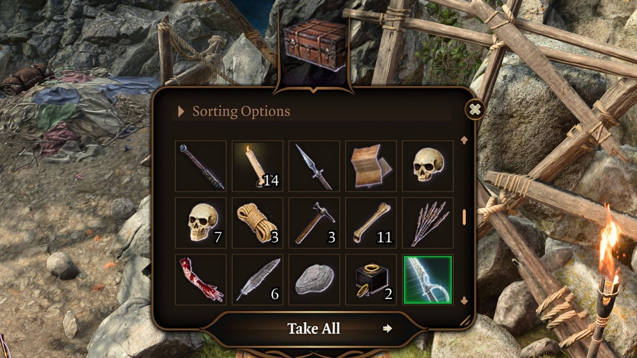 Rope, Hammer, Bottle, Skull and Bone in BG3 - Are These Ordinary Items Useful, image source: Baldur's Gate 3, developer: Larian Studios.